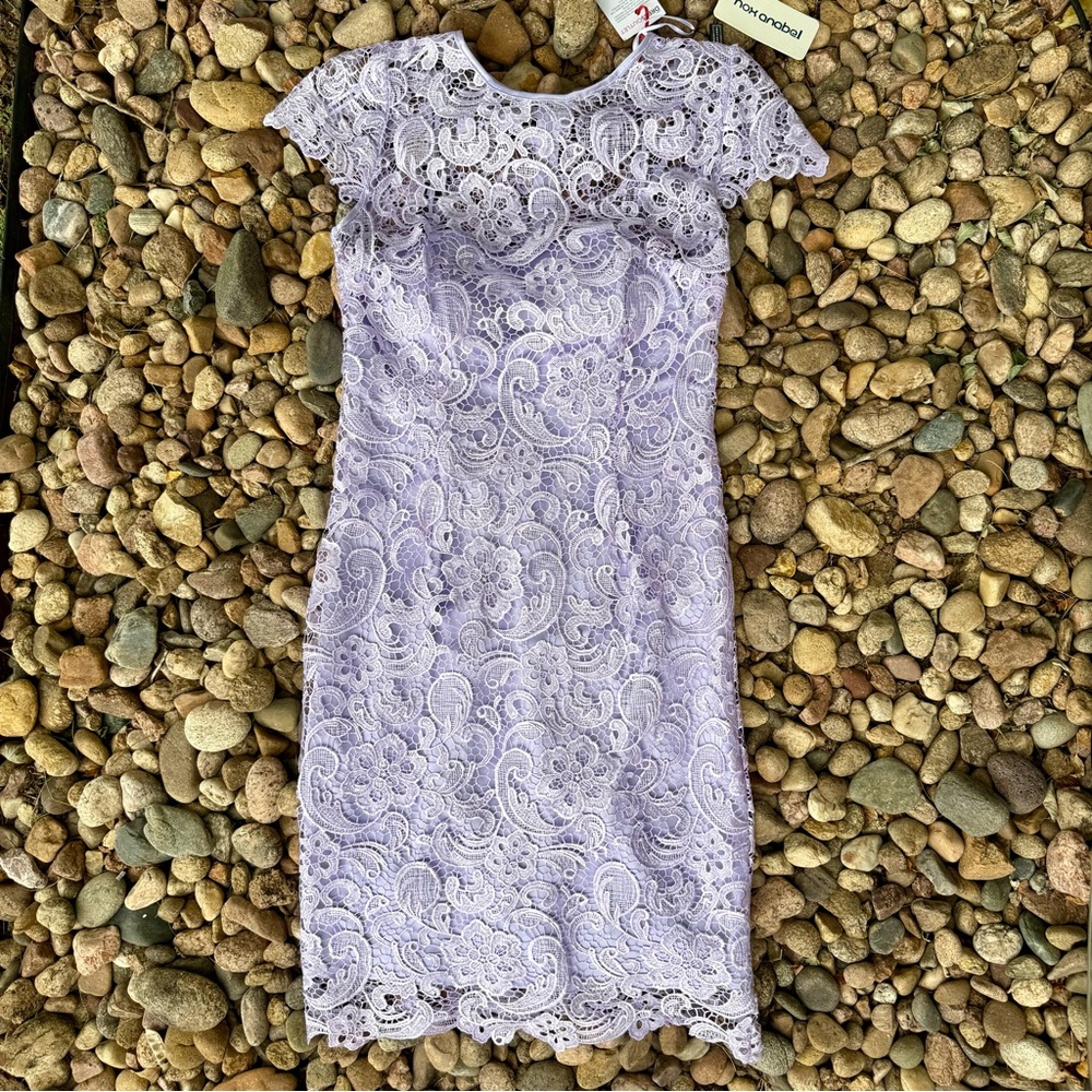 Lavender Lace Mini Dress